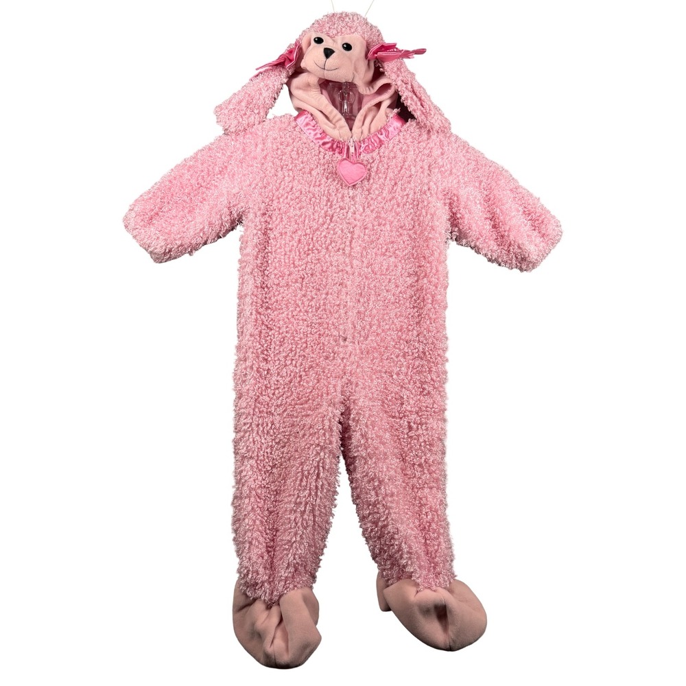 Miniwear Baby Pink Poodle‎ Costume Jumpsuit Romper Hooded 18 Months